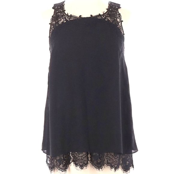Truly Poppy Tops - *3/$30* Truly Poppy Arachna Lace Detail Blouse